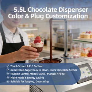 Dispenser Cokelat 5,5L: Solusi Pencairan & Penyaluran Terbaik Untuk Toko Makanan Penutup & Cokelat